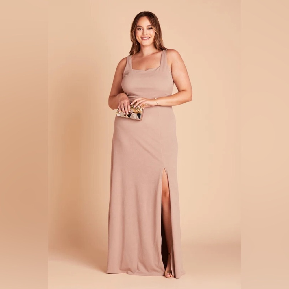 Elegant Tan Sleeveless Dress